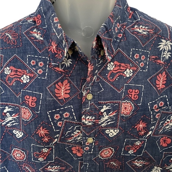 REYN SPOONER Tailored Boy Scouts of America Aloha Hawaiian Shirt Men XL - Picture 2 of 8